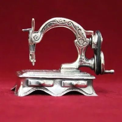 イタリア製 アンティーク 銀製ミニチュアミシン