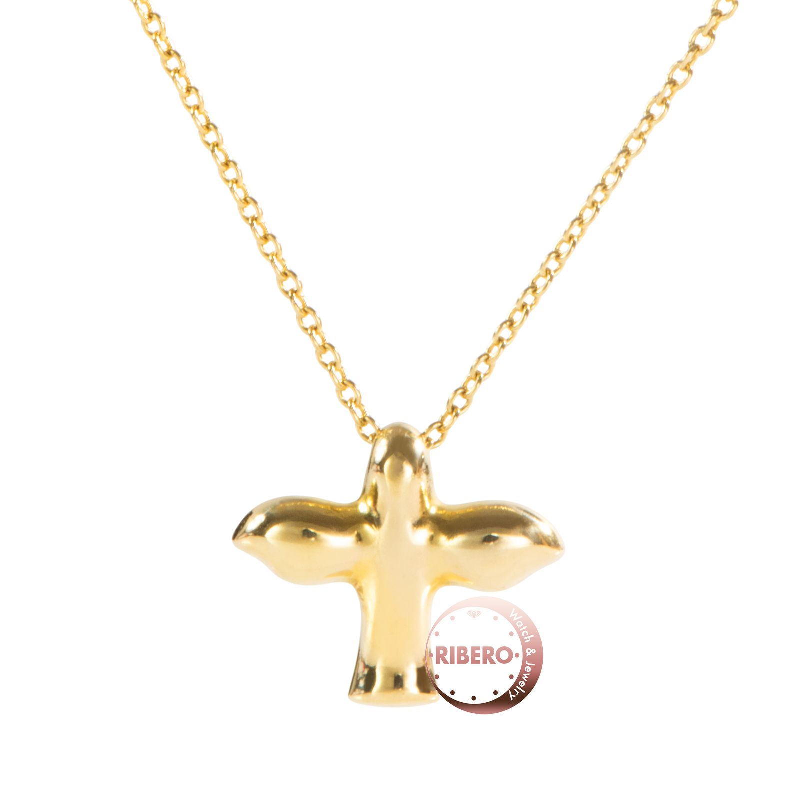 TIFFANY Co ティファニー バードクロス ネックレス ゴールド