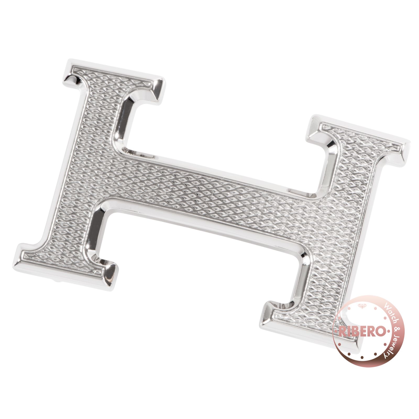 HERMES エルメス ベルトバックル Hギョシェ その他ファッション雑貨 メタル シルバー