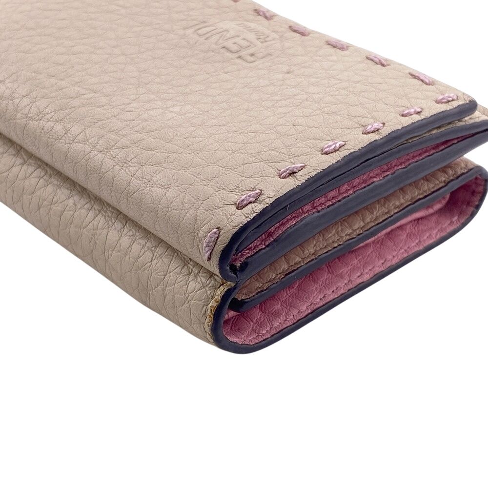 三つ折り財布 ベージュ