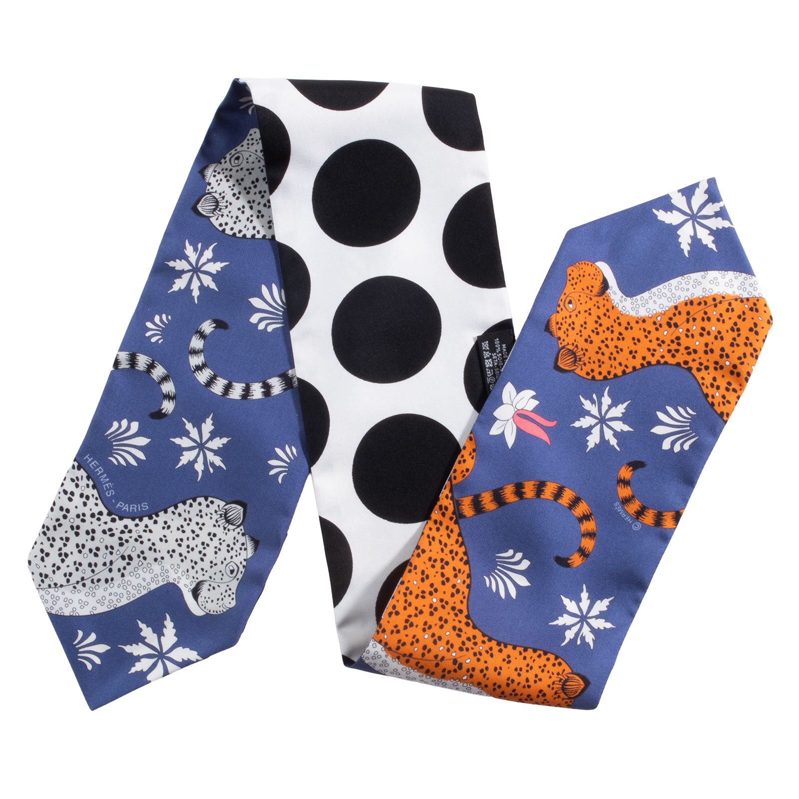 HERMES エルメス マキシツイリー ツイルアップ Les Leopards レオ