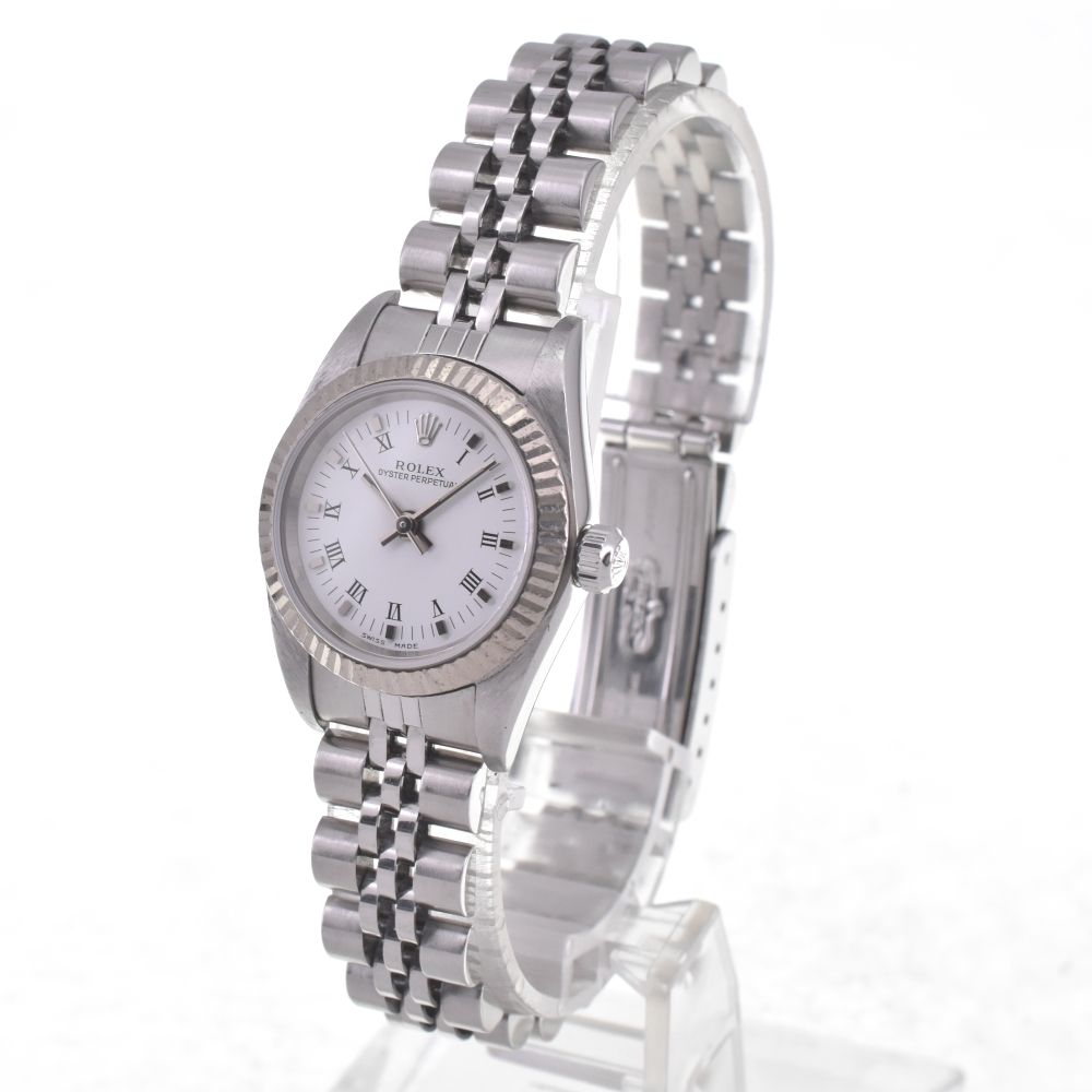 ロレックス ROLEX 76094 オイスターパーペチュアル WG ベゼル 自動巻き レディース き G 141808