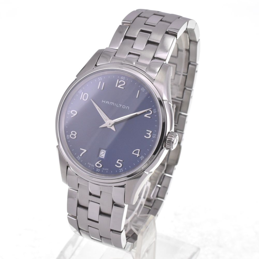 ハミルトン H 385111 ジャズマスターシンライン デイト クォーツ メンズ 箱 保証書付き G 142340