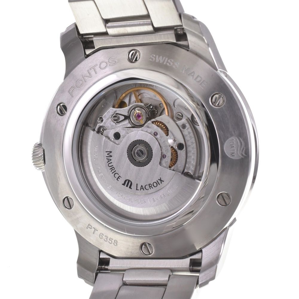  モーリスラクロア MAURICE LACROIX PT 6358 SS 002 130 1 ポントス デイデイト 自動巻き メンズ 内 き G 142294 その他 時計