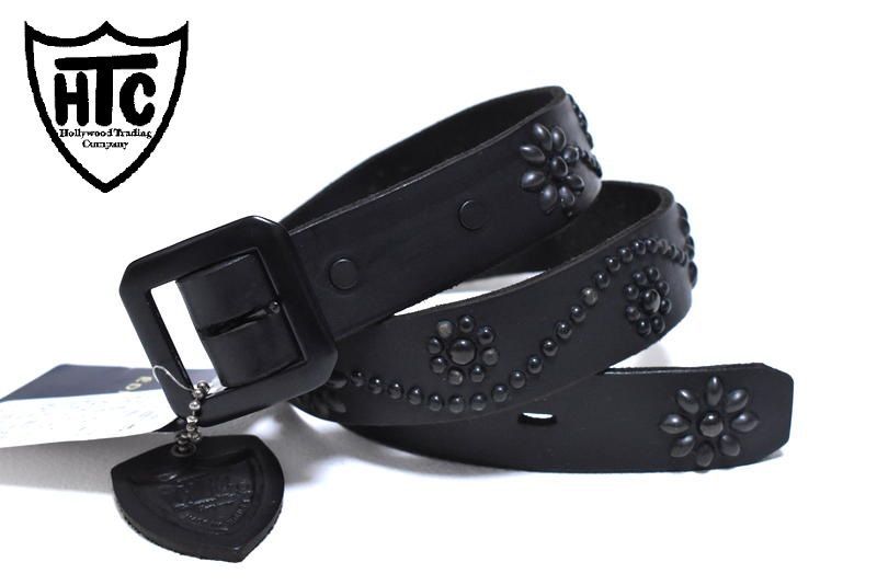 定価5万5000円】新品 HTC × エディフィス All Black Studs Belt NArrow