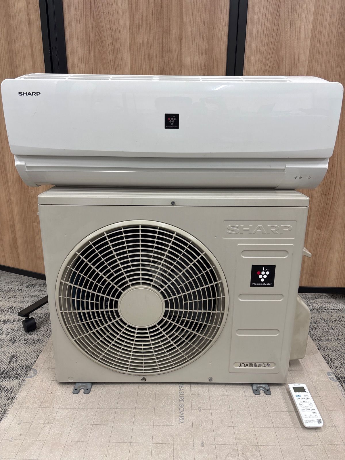 SHARP エアコンAY L 22 DM 室外機 リモコン 2021年製 扱い お引き取り