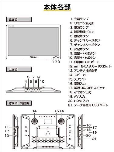 サブモニター 地上デジタル放送対応