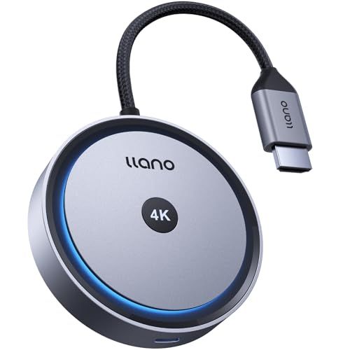 新登場 日本初 真4 K llanoワイヤレス HDMI 無線受信機 4 30 Hz 日本技適認証取得 5 8 G超低遅延 最大30 m無線伝送 ミラー＆拡張モード搭載 Type C充電対応 iPhone iPad テレビ Androidスマホ Mmm