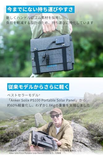  Anker Solix C 300 Portable Power Station with PS 60 Compact Solar Panel 288 Whポータブル電源と60 Wソーラーパネルセット 定格出力300 W 小型軽量 持ちmm 発電機 ポータブル電源 防災関連グッズ