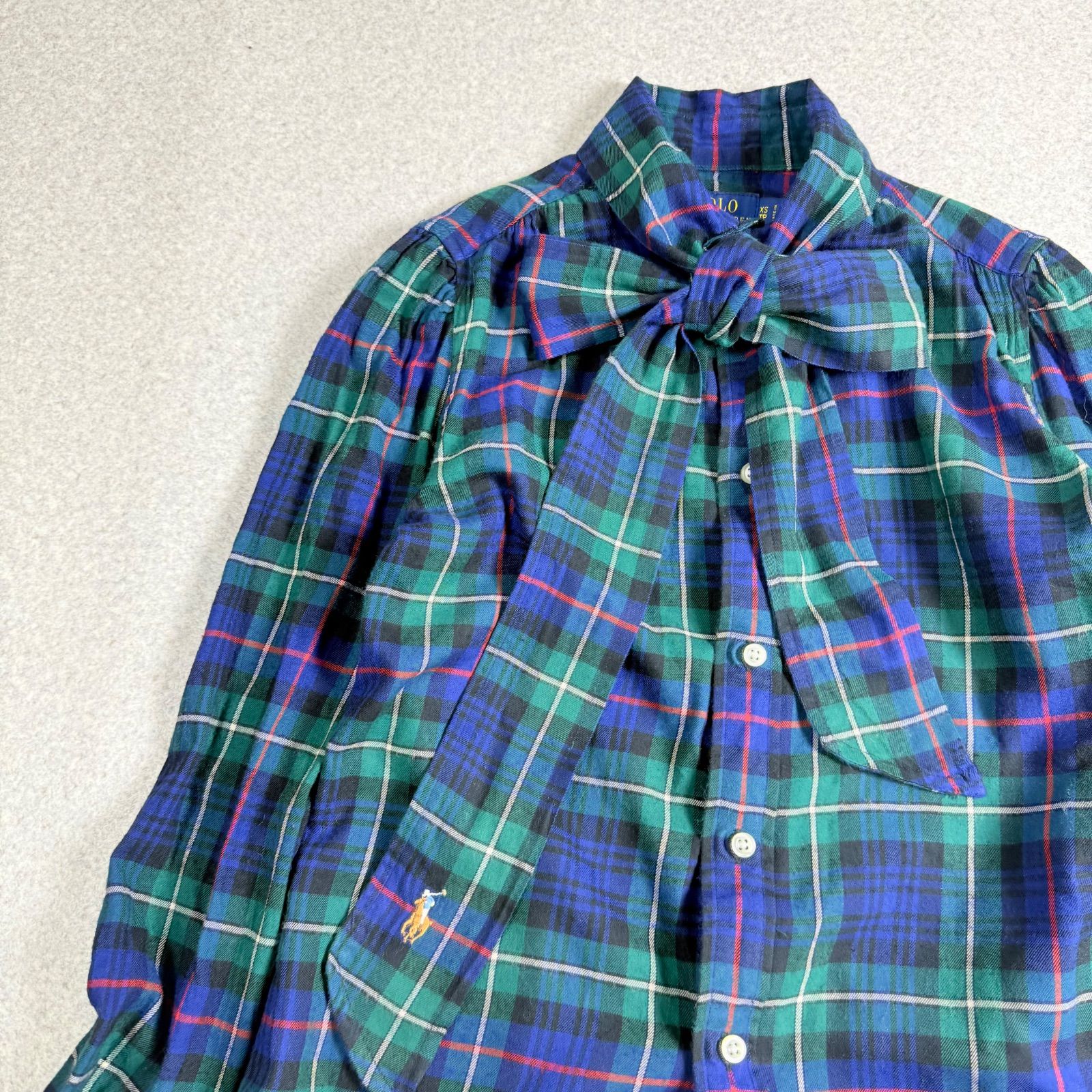 POLO RALPH LAUREN ポロラルフローレン チェック柄ボウタイリボン