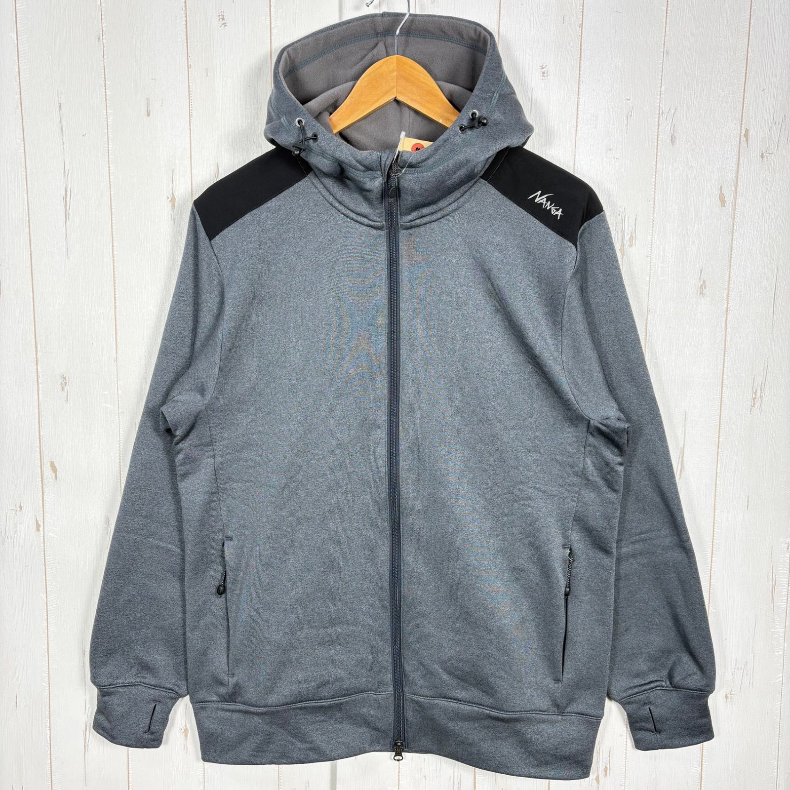 Men s グレー系 Nanga ナンガ ポーラテック パワー ストレッチ ジップ フーディ Polartec Power Stretch Zip Hoodie ポリエステル ウェア トップス アウター ジャケット フリース