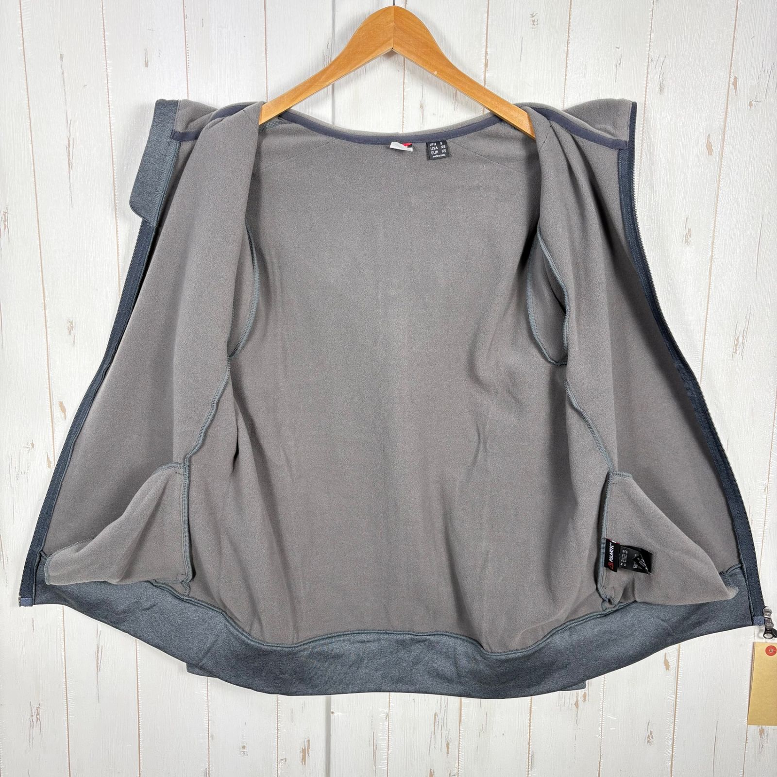  Men s グレー系 Nanga ナンガ ポーラテック パワー ストレッチ ジップ フーディ Polartec Power Stretch Zip Hoodie ポリエステル ウェア トップス アウター ジャケット フリース 薪 フリース トップス