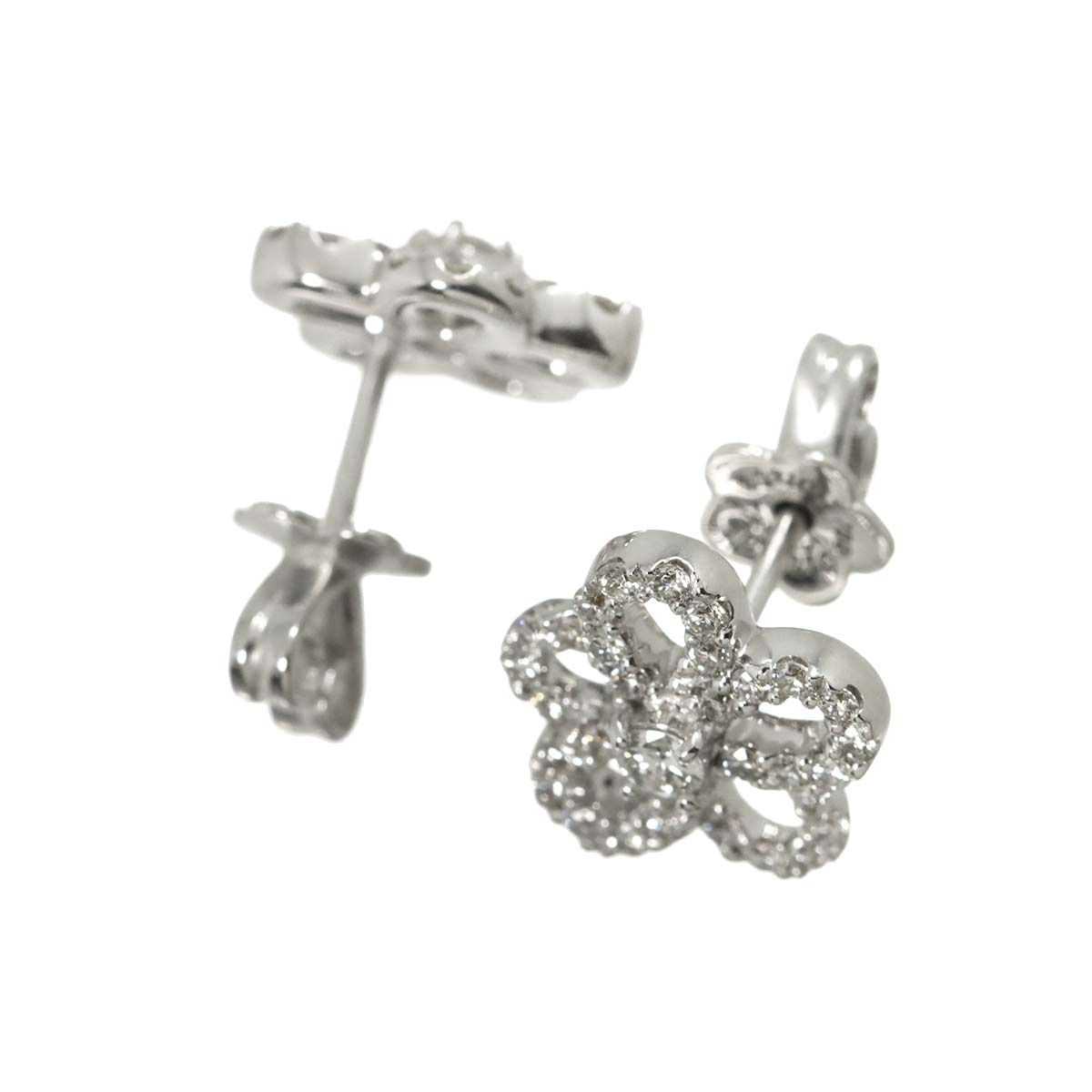 ポンテヴェキオ Ponte Vecchio ダイヤ 0.22ct/0.22ct ピアス K18 WG