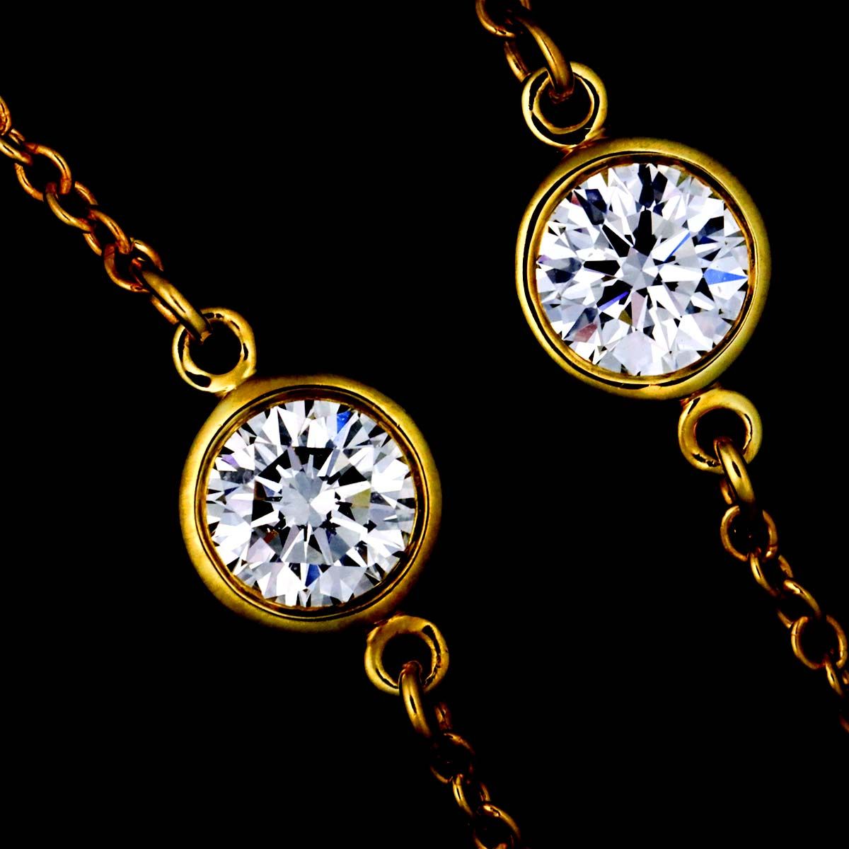 ティファニー TIFFANY&CO. バイザヤード ダイヤ 7P ブレスレット 19cm 
