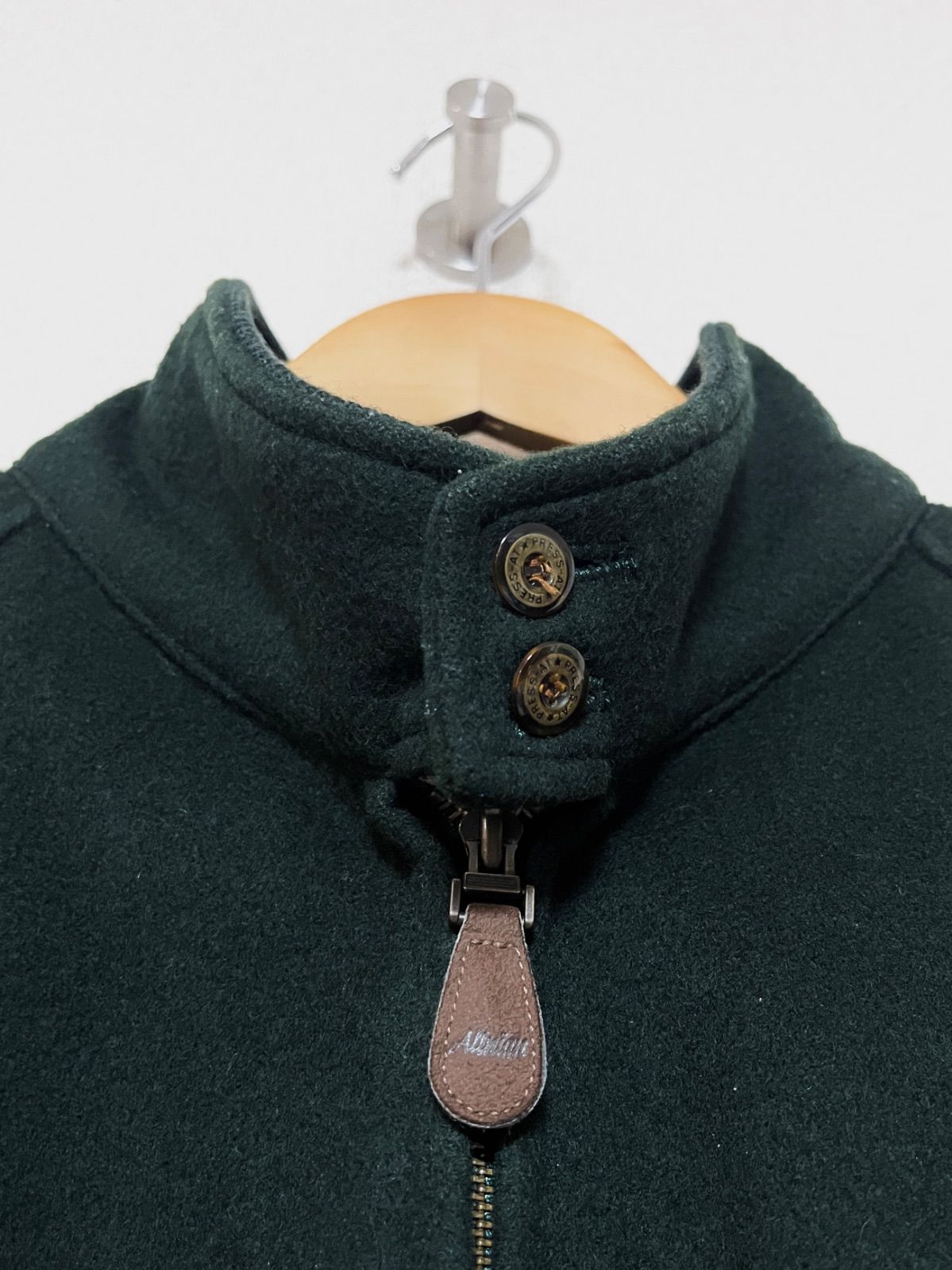 90s- カシミヤ混 ウール ハリントンジャケット L相当 カシミヤ混ウール ハリントンジャケット 90s GULK HOMME 2L 美品