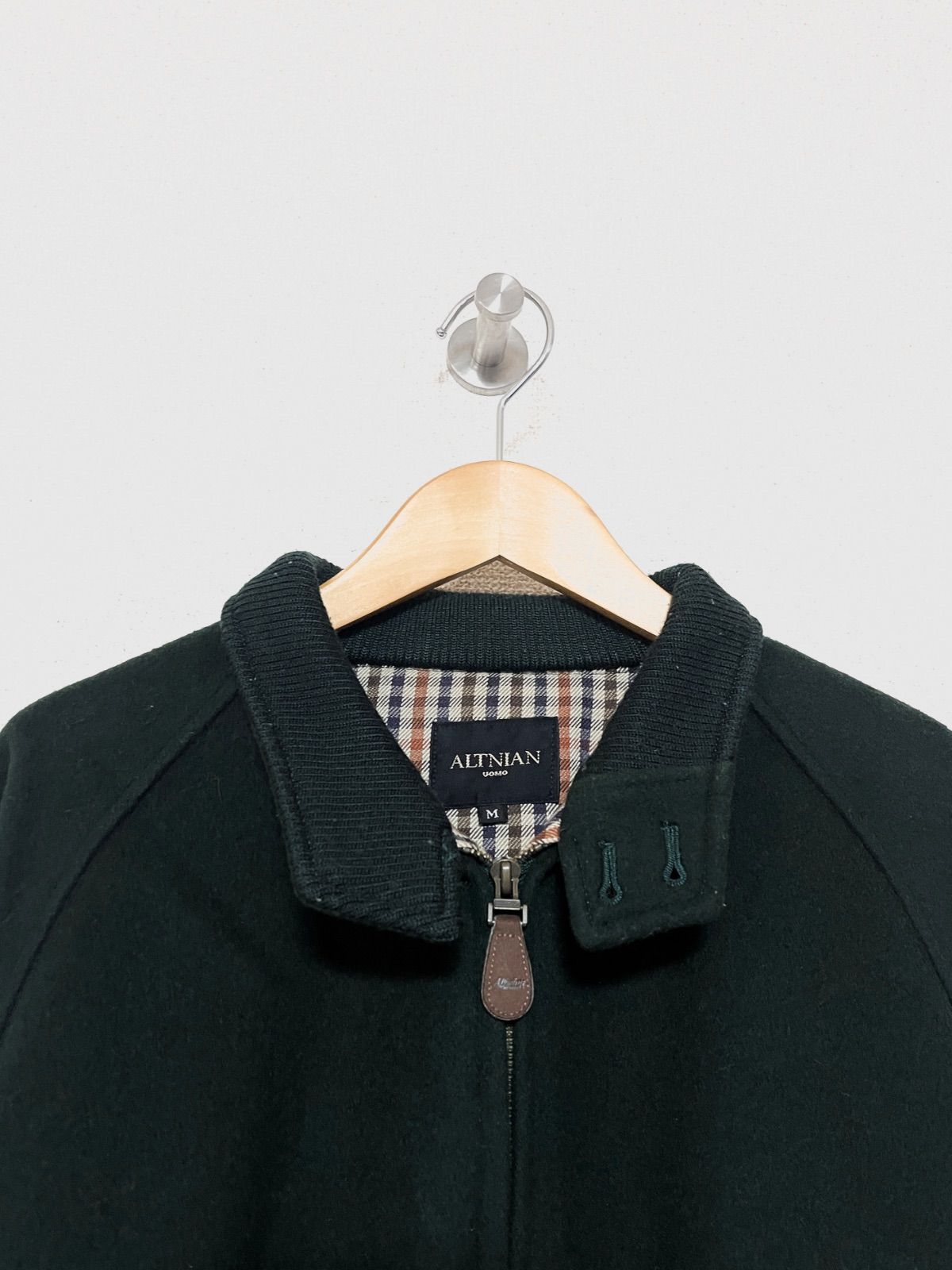 ALTNIAN UOMO】カシミヤ混 ウールハリントンジャケット G-9型 M 古着