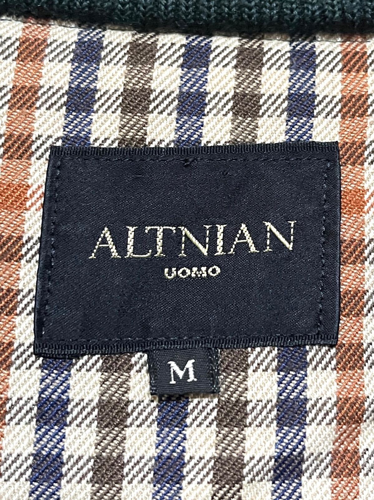 ALTNIAN UOMO】カシミヤ混 ウールハリントンジャケット G-9型 M 古着 