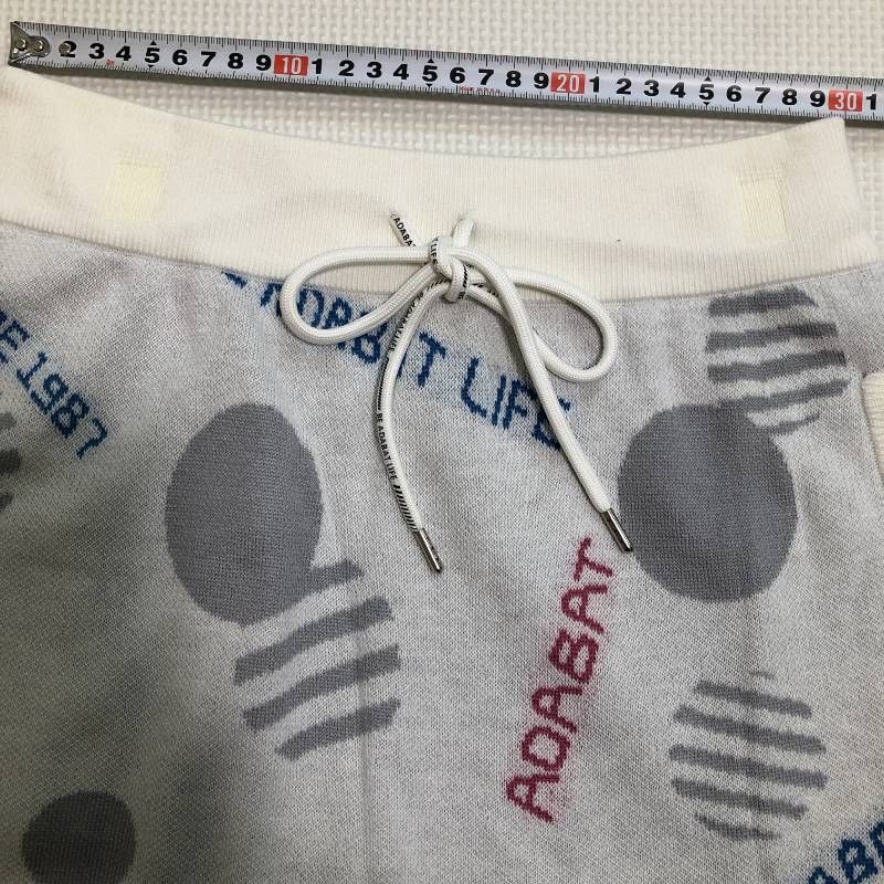 adabat（アダバット） ニットスカート ゴルフウェア ホワイト系 M 【訳