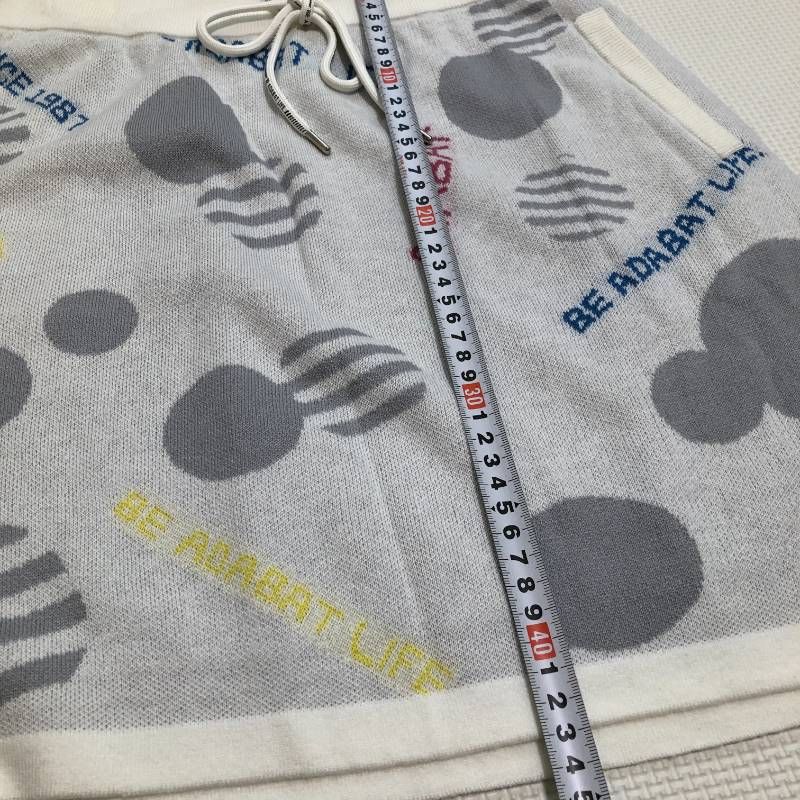 adabat（アダバット） ニットスカート ゴルフウェア ホワイト系 M 【訳