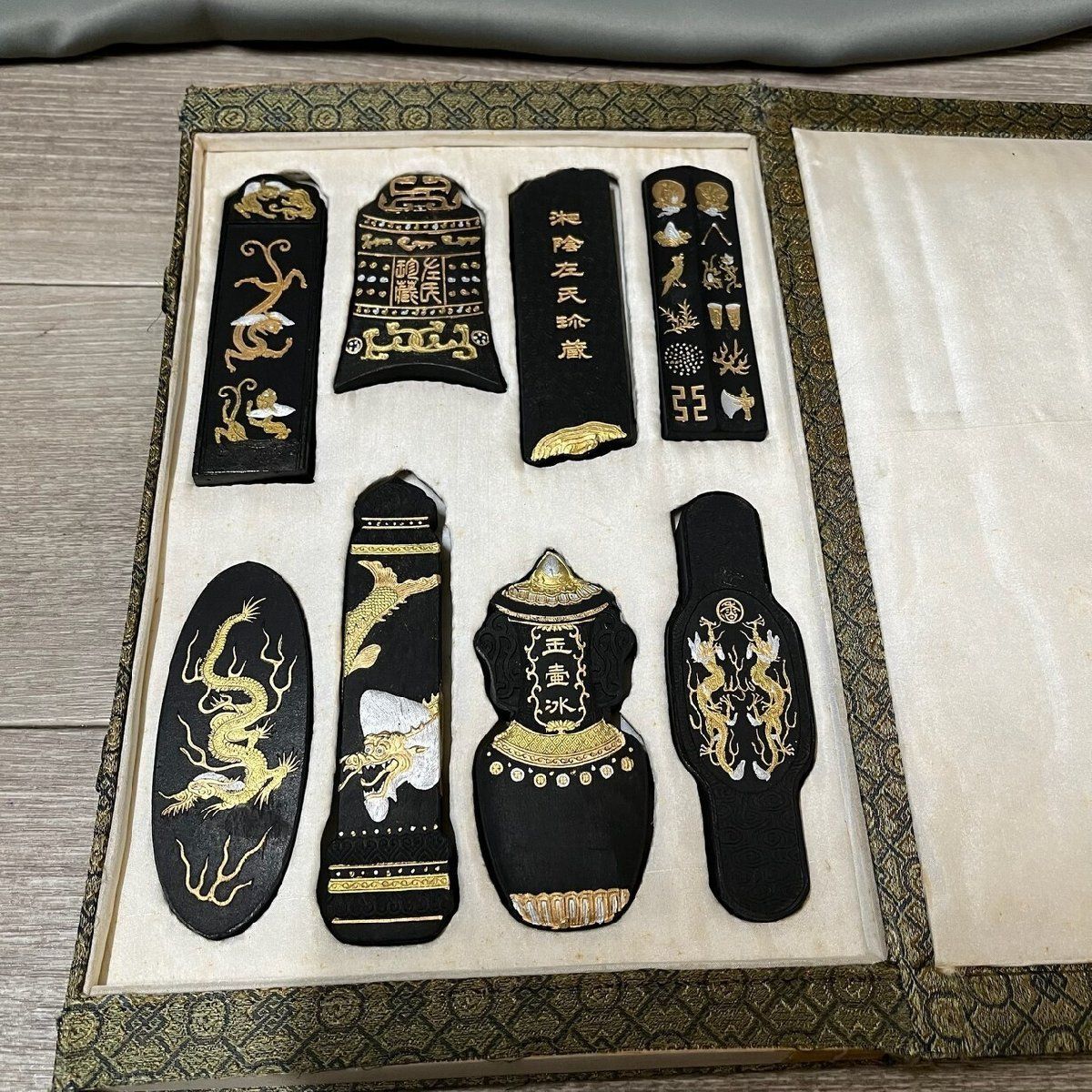 9670 八寶奇珍古墨 書道具 古墨 書道用具 M 3