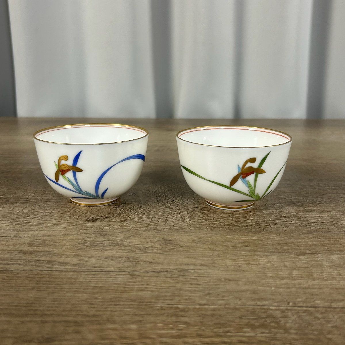 3001 香蘭社 金彩蘭文 御湯呑揃 煎茶碗 5客 セット KORANSHA 湯のみ/M2