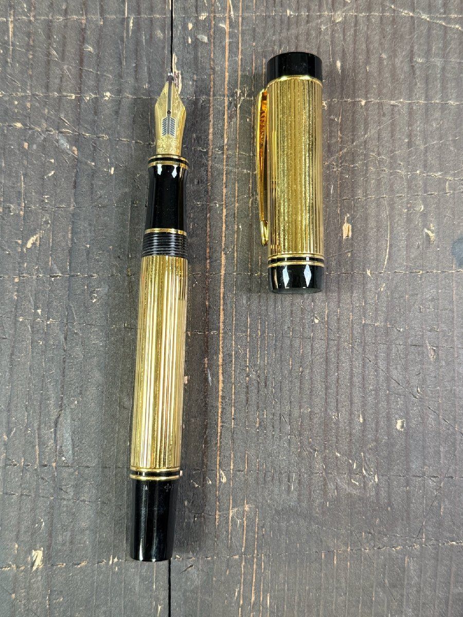 F 3252 PARKER パーカー デュオフォールド 万年筆 ペン先 18 K 750 DUOFOLD M 2