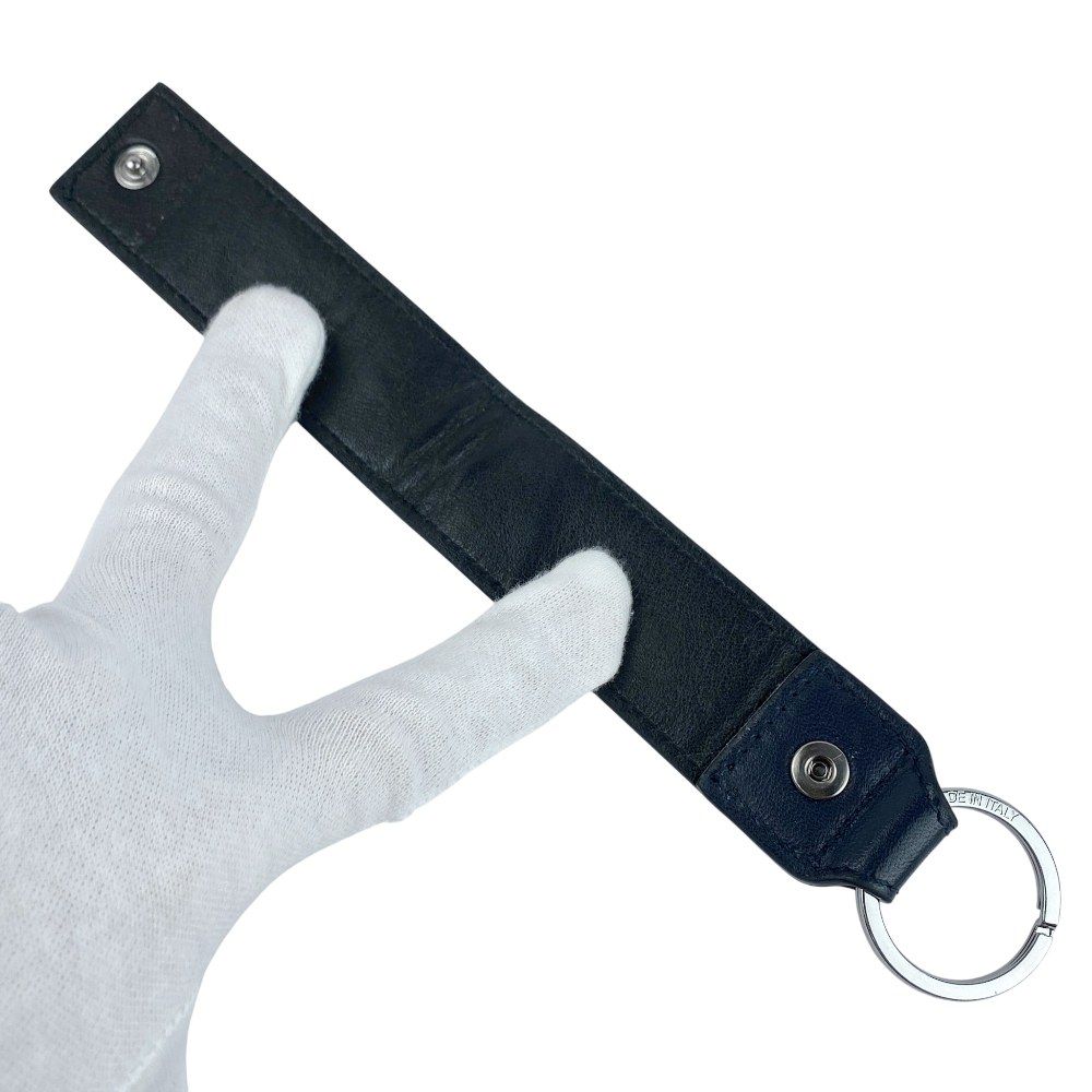  ジミーチュウ スター スタッズ キーリング キーホルダー バッグ チャーム レザー ネイビー 箱 518904 8 キーホルダー キーリング 小物