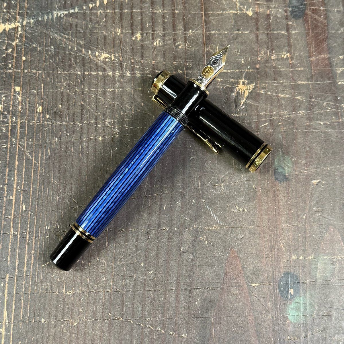F 3241 PELIKAN GERMANY 万年筆 ペリカン ペン先 18 C-750 ブラック ブルー|M 2
