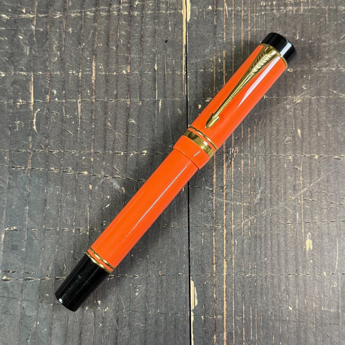 F3253 PARKER パーカー デュオフォールド オレンジ 万年筆 ペン先 18K