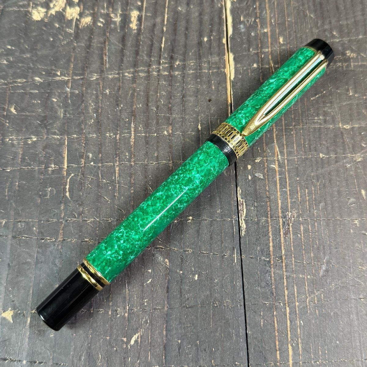 F 3255 万年筆 ル マン100 パトリシアン グリーン ペン先 18 K 750 ウォーターマン M 2