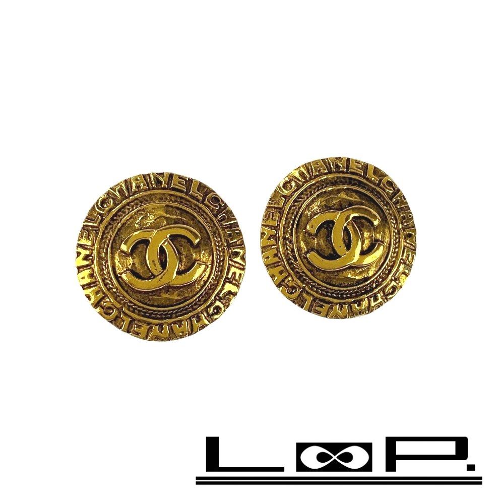 シャネル 新同 ココ イヤリング アクセサリー ゴールド GP 509841 12