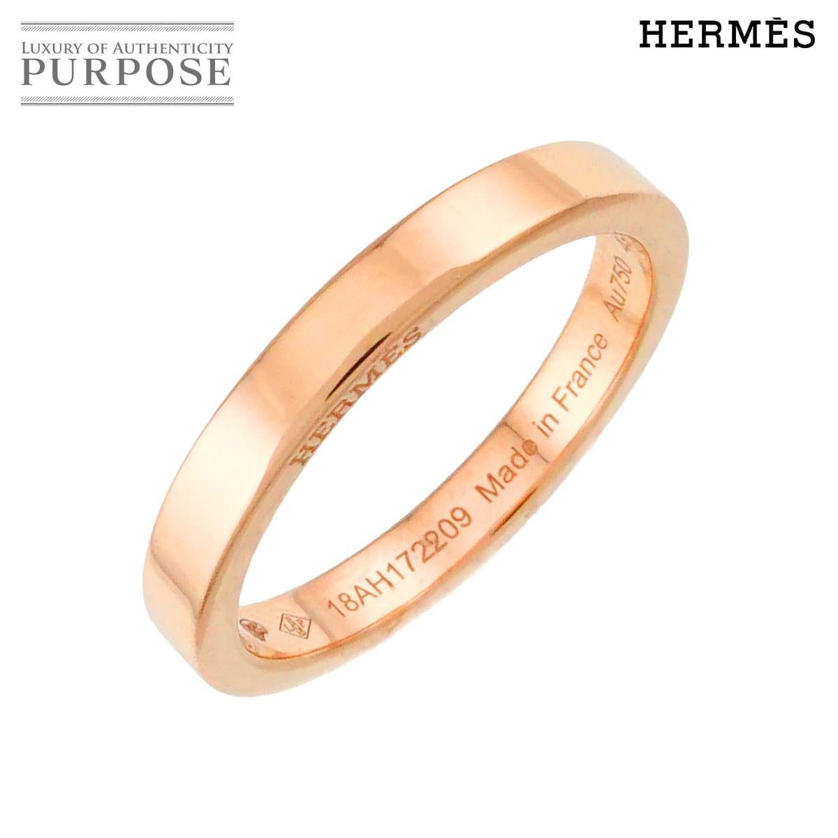エルメス HERMES フィル カレ #49 リング K18 PG ピンクゴールド 750