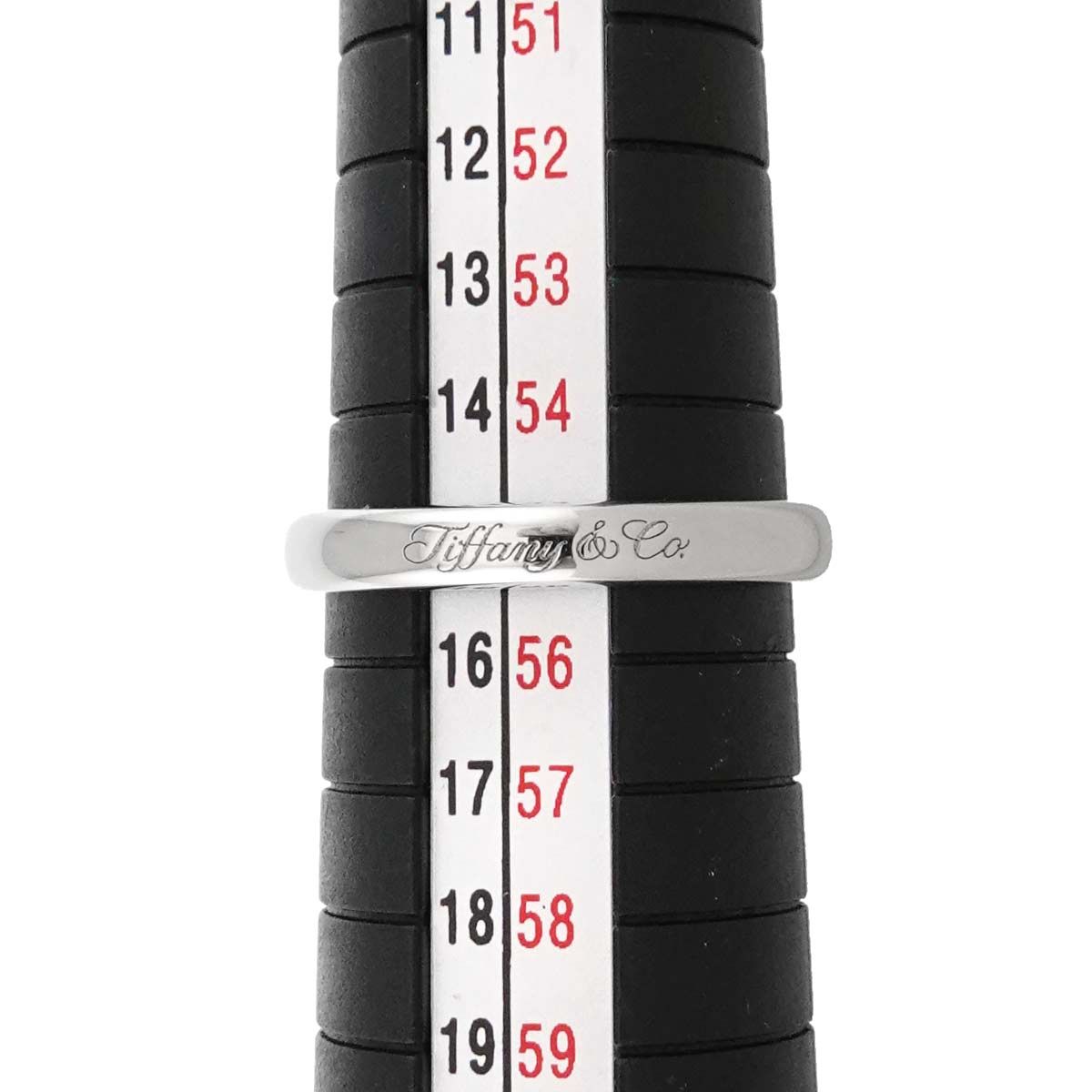 ティファニー TIFFANY&Co. ルシダ ノーツ バンド 15号 リング 幅3mm Pt