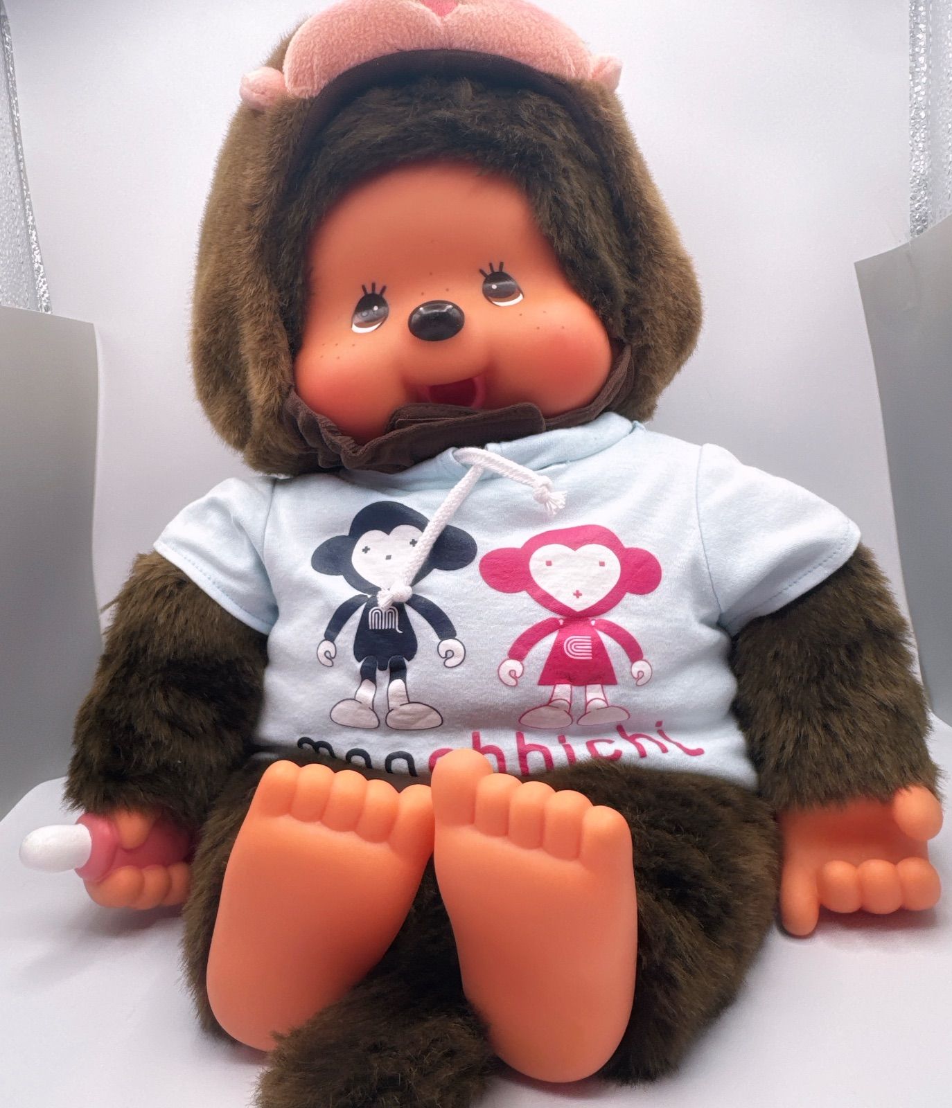 セブンイレブン 特大モンチッチ 男の子 帽子付き