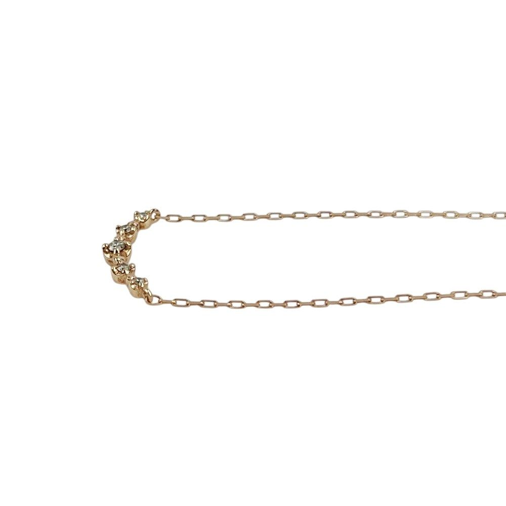 4℃ 新同 ネックレス アクセサリー ピンクゴールド K 10 PG 0 8 g 502552 13 ロングカーデ ネックレス 