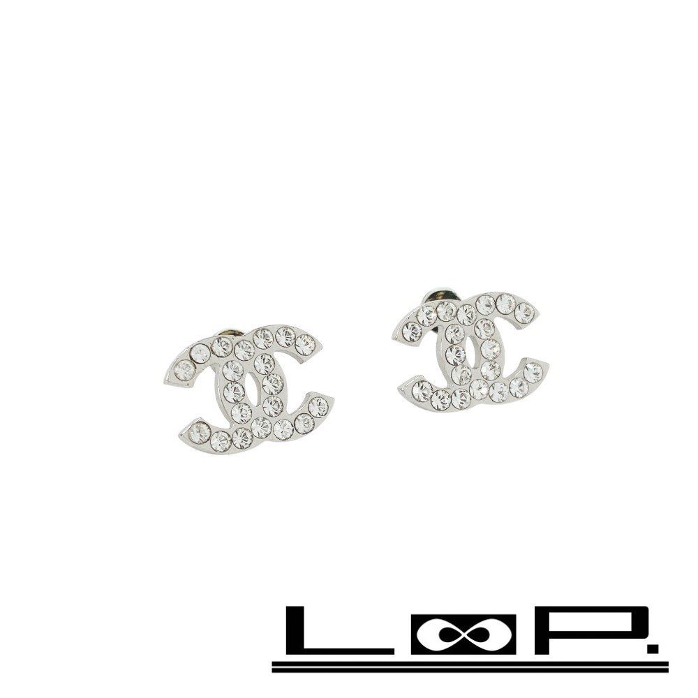 正規品 シャネル ピアス 片耳 ココマーク シルバー F20V ラインストーン 正規品 シャネル ピアス 片耳 ココマーク シルバー F20V ライン