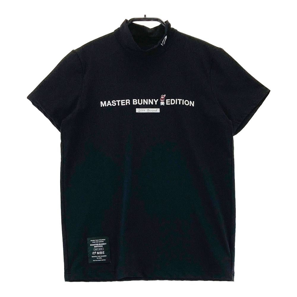 サイズ 0 MASTER BUNNY EDITION マスターバニーエディション 2025年 ハイネック 半袖Tシャツ ちょい悪ウサギ スワギーバニー ブラック系 ゴルフウェア レディース ストスト