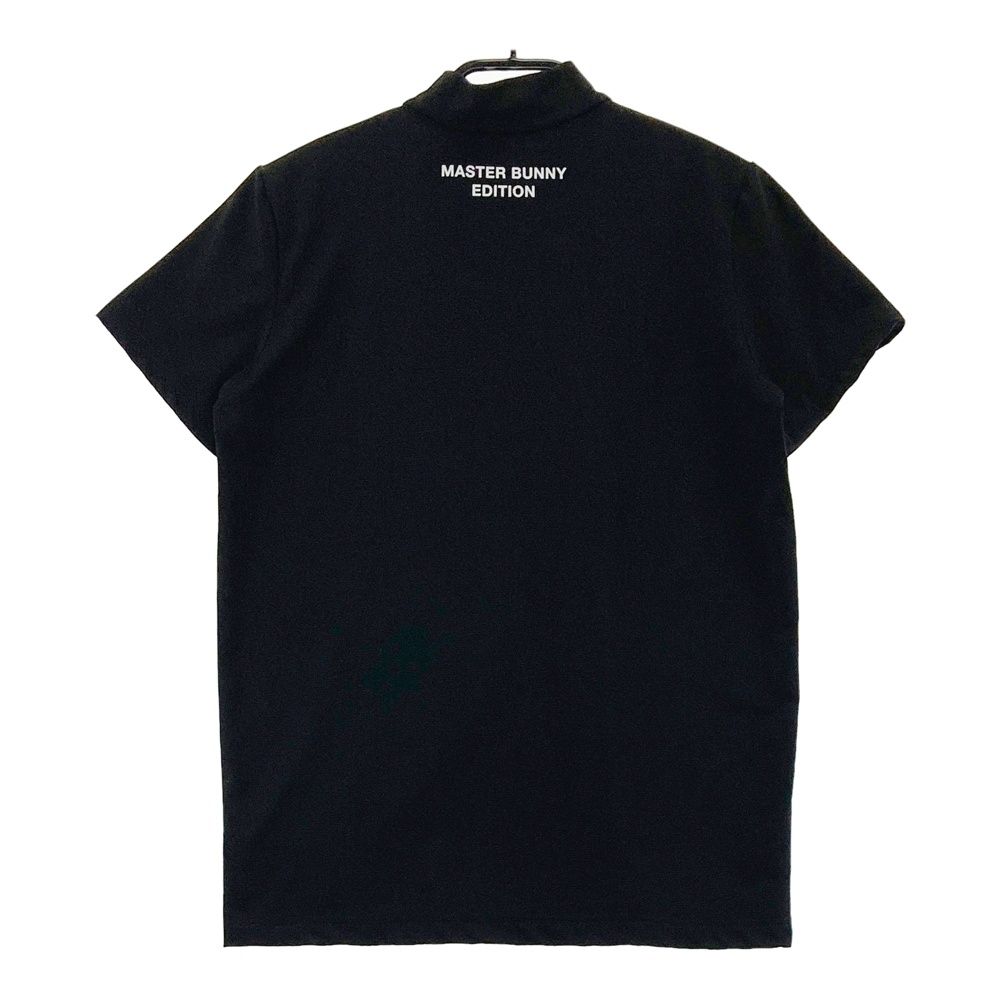 サイズ 0 MASTER BUNNY EDITION マスターバニーエディション 2025年 ハイネック 半袖Tシャツ ちょい悪ウサギ スワギーバニー ブラック系 ゴルフウェア レディース ストスト