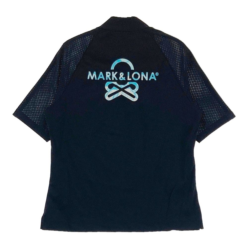MARK&LONA マークアンドロナ　ハイネックTシャツ ゴルフウェア　ロゴ サイズ：38 MARK&LONA マークアンドロナ 2025年モデル ハイネック 半袖