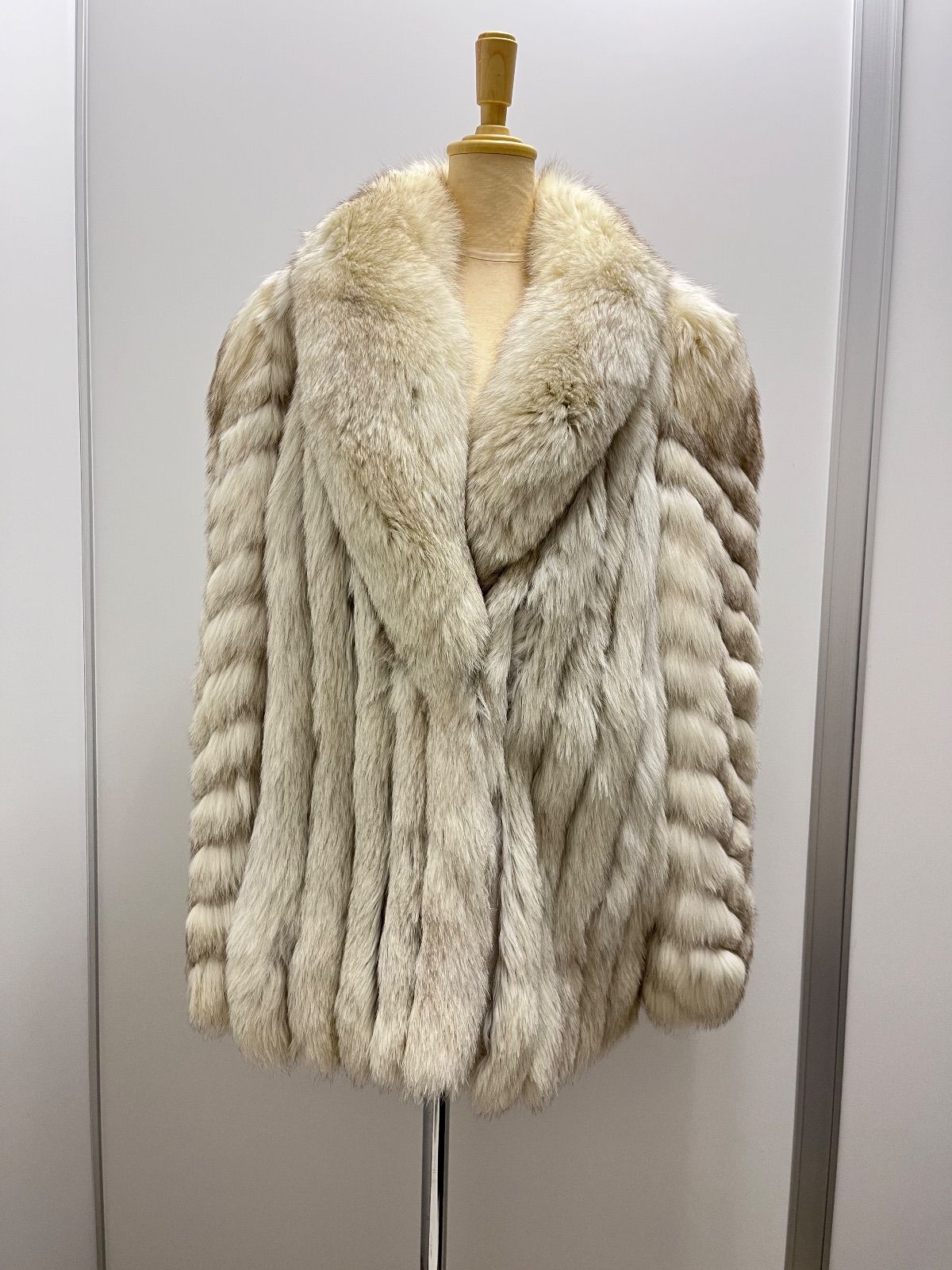 フォックスファーコート 毛皮 リアルファー