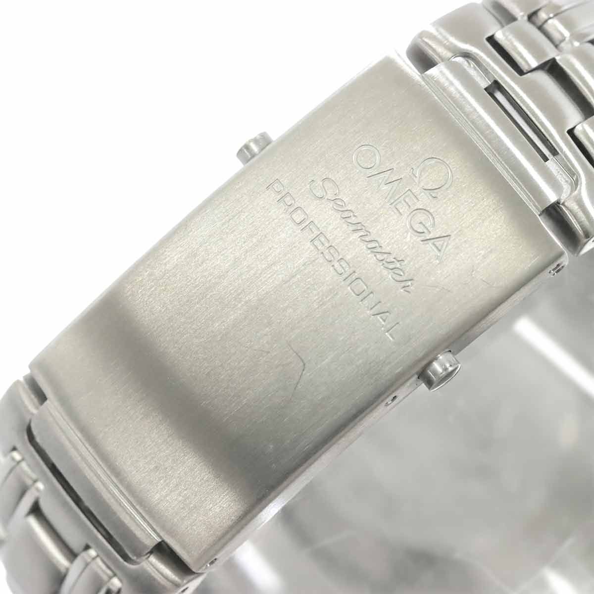  オメガ OMEGA シーマスター プロフェッショナル 300 2225 80 クロノグラフ メンズ 腕時計 デイト ブルー 自動巻き Seamaster 90301959 薄手ニット 自動巻き時計 腕時計(アナログ)