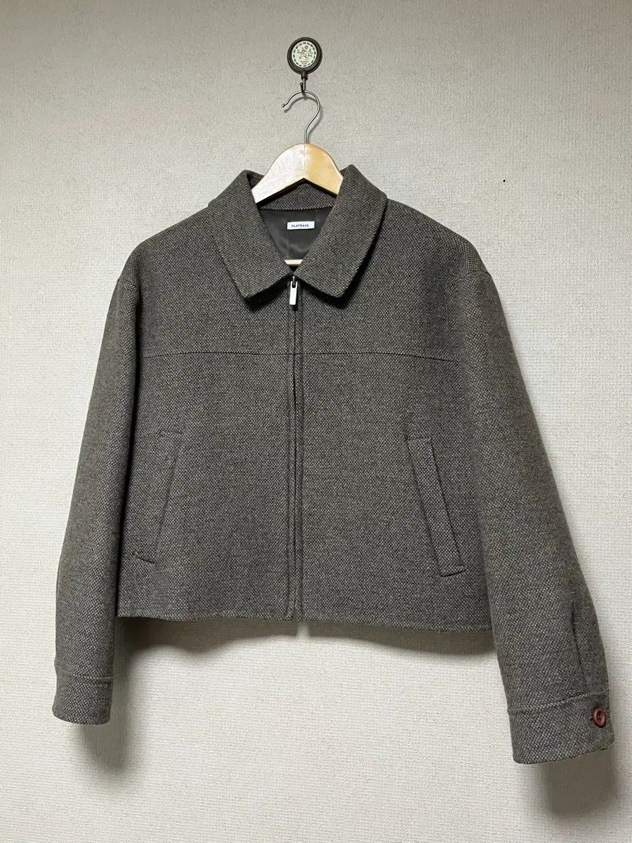 プラットベース ウール ジップアップ ジャケット