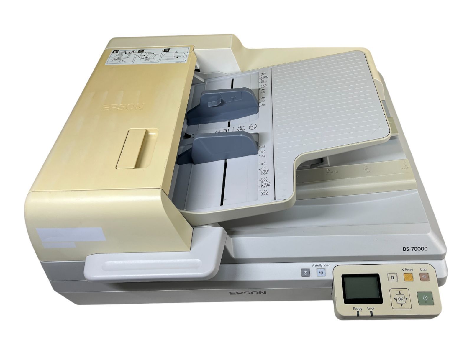 動作良好 EPSON エプソン DS 70000 スキャン枚数 8 A 3対応 ADF フラットベッド搭載 LAN対応 業務用スキャナー