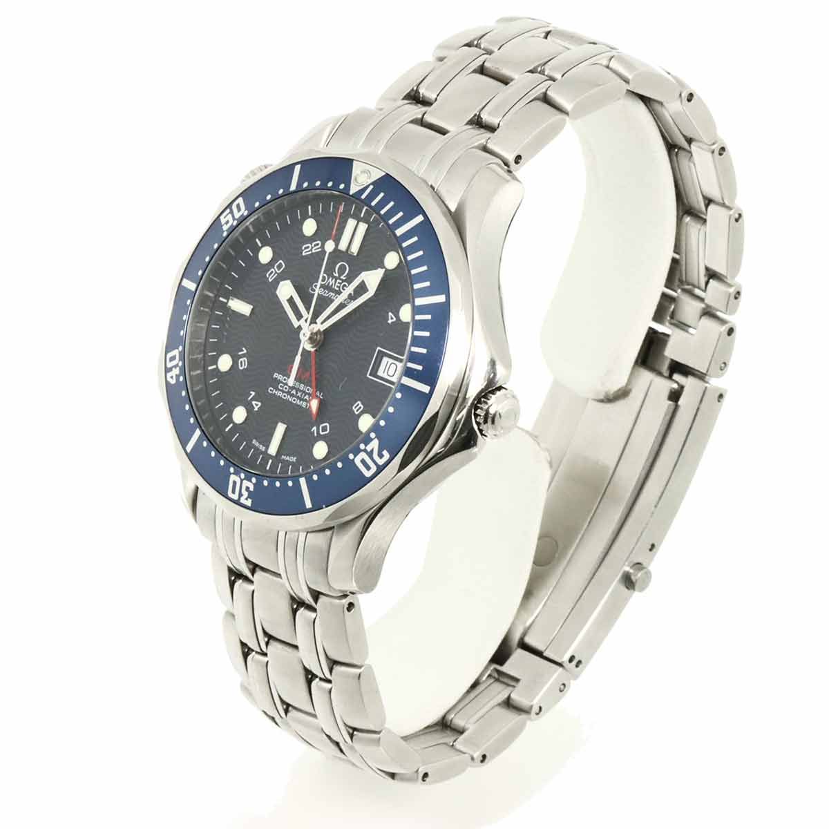 オメガ OMEGA シーマスター プロフェッショナル 300 GMT 2535 80 メンズ 腕時計 デイト ネイビー オートマ 自動巻き