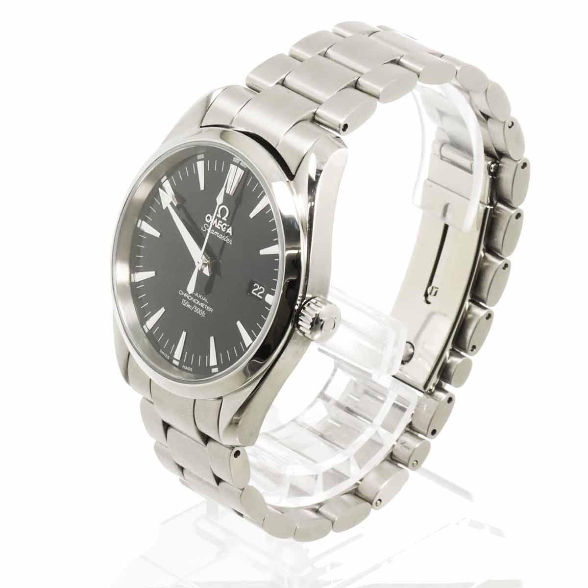 オメガ OMEGA シーマスター アクアテラ コーアクシャル 2503 50 メンズ 腕時計 デイト ブラック オートマ 自動巻き Seamaster