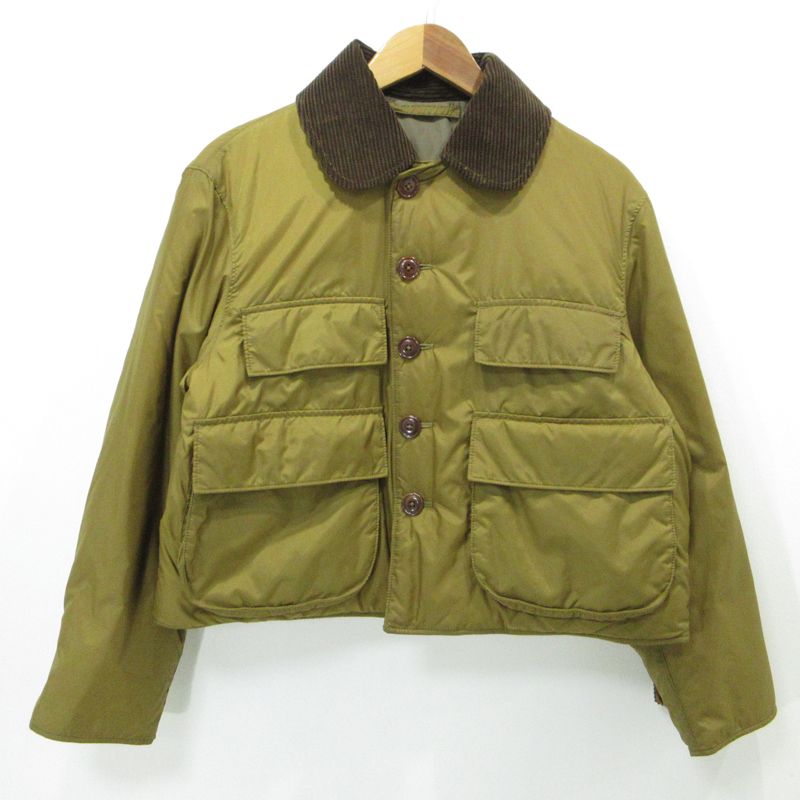 45 R フォーティファイブアール ナイロンのアニーハンティングキルトブルゾン ブラウン サイズ 1 112