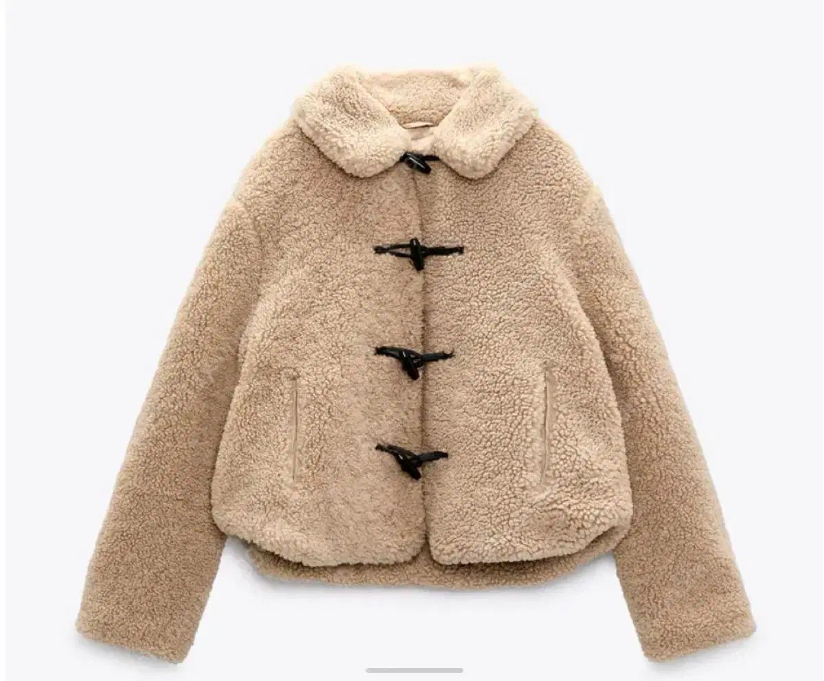 ZARA ザラ タートルネックフリース シープスキン ジャケット