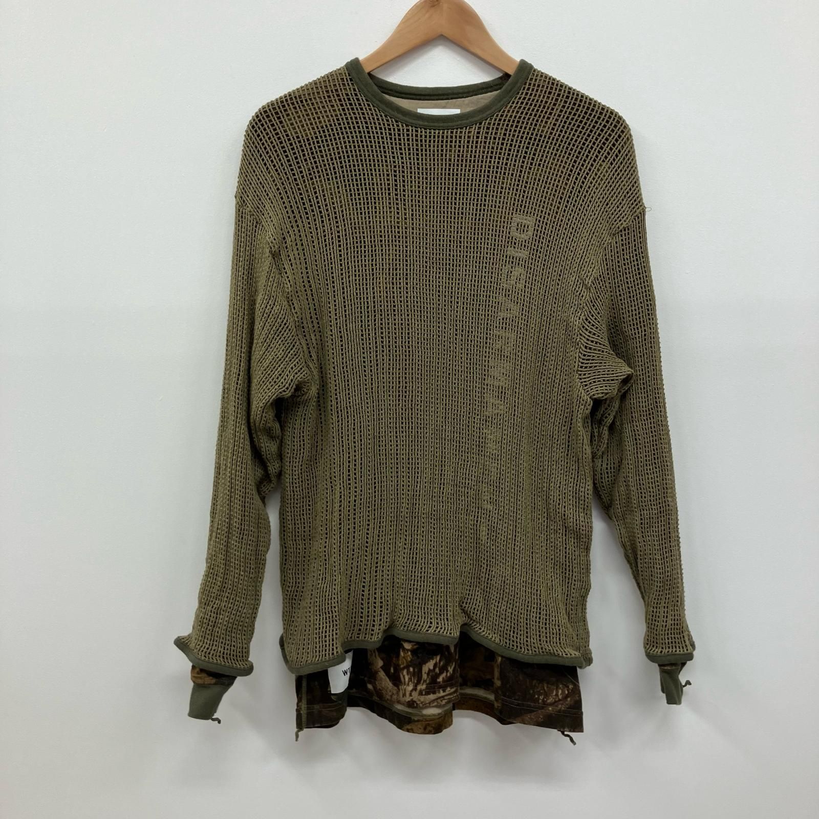 W TAPS ダブルタップス カットソー GHILL LS COTTON 252 ATDT CSM 13 カーキ サイズ 4 104