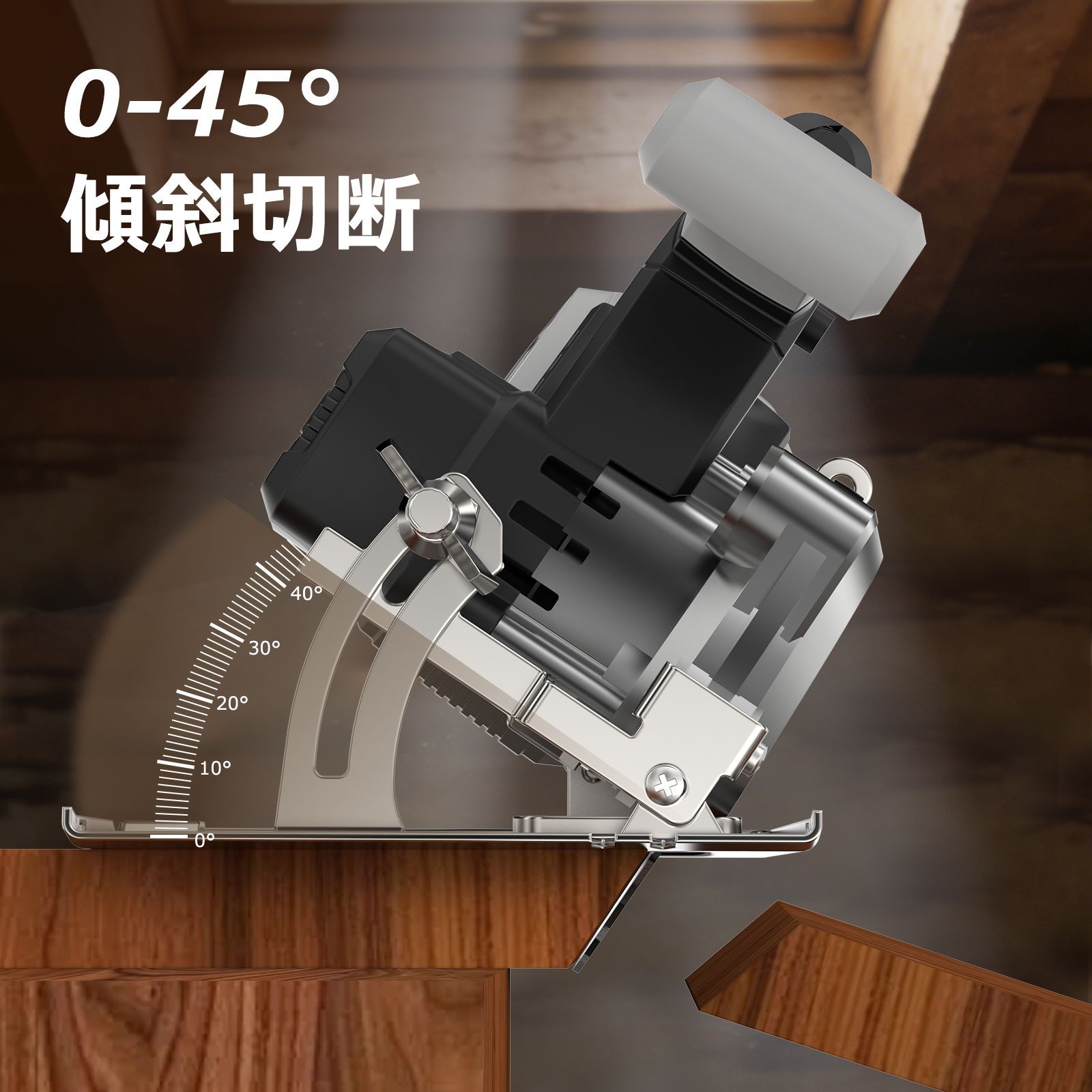 NANWEI 充電式丸ノコ 刃径125mm マキタ18Vバッテリー対応 電動マルノコ 