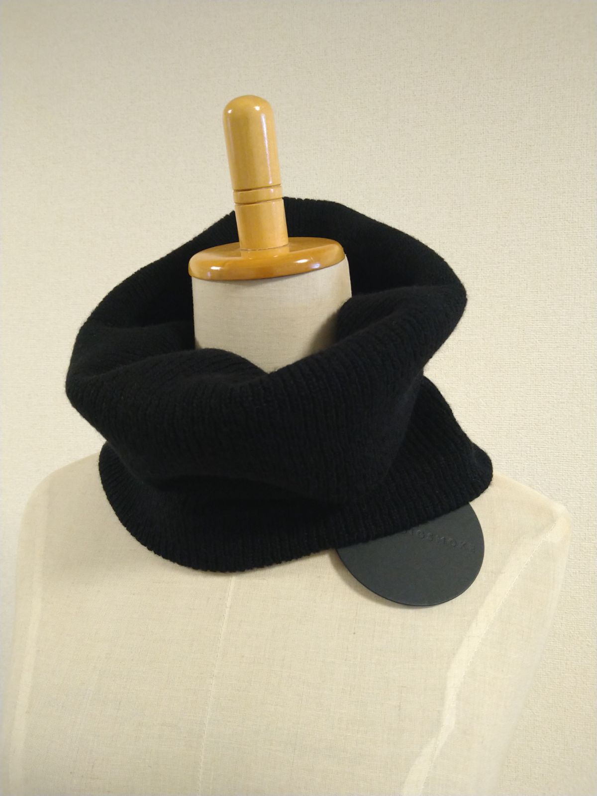 ♥ COGTHEBIGSMOKE KAI SNOOD コグザビッグスモーク スヌード マフラー ネックウォーマー ブラック ウール ニット